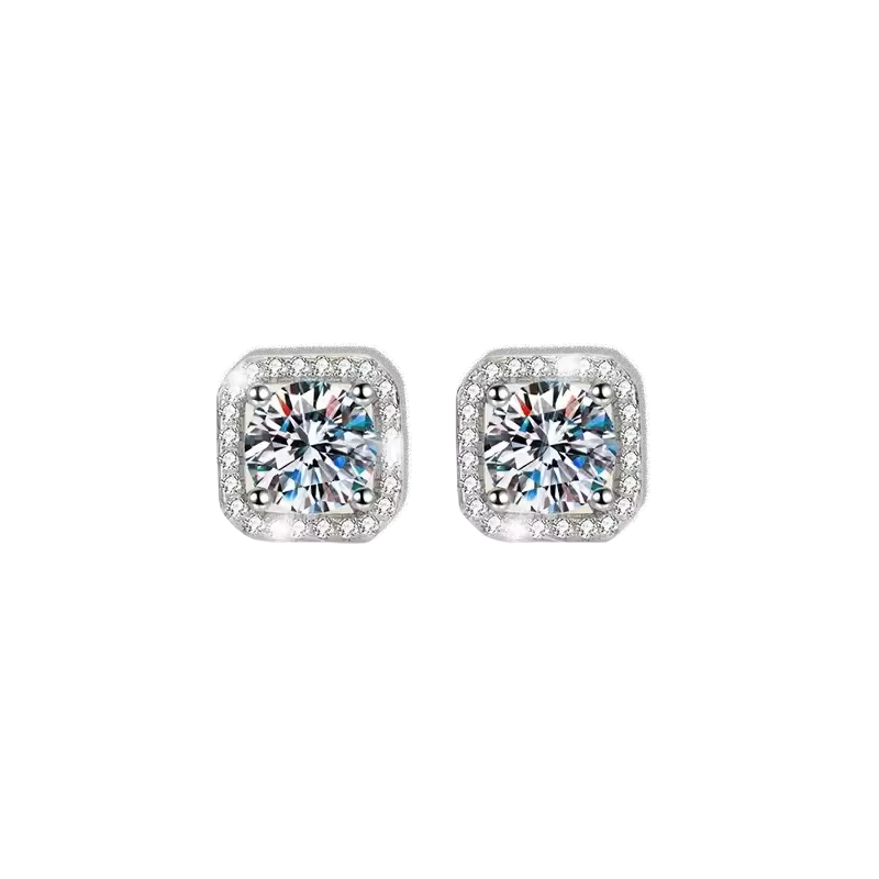 S925 Square Earrings